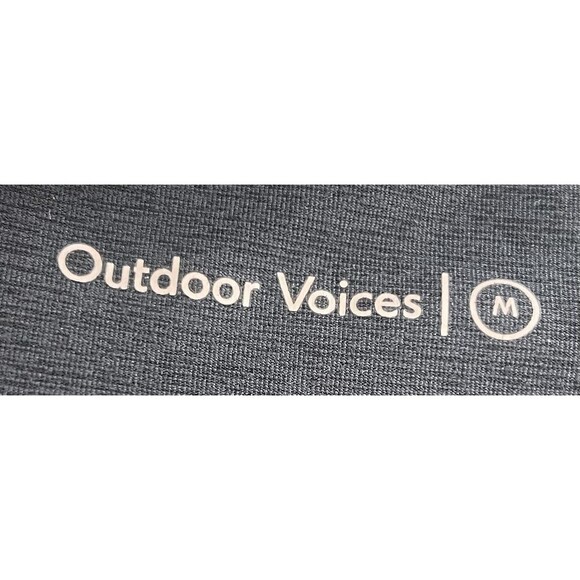 Outdoor Voices Medium Heathered Charcoal Black FreeForm Leggings Lounge Yoga - Picture 5 of 6